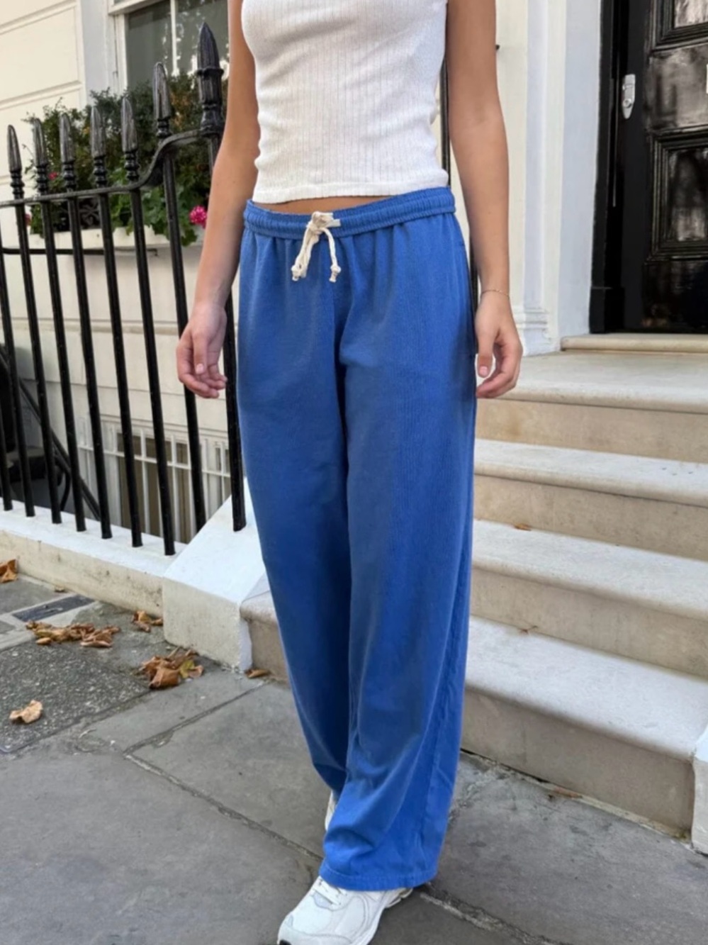 2 pairs! Brandy Melville - Anastasia Sweatpants - for $50! Blue & White - NWT
